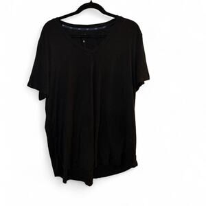 GAP Black V-Neck T-Shirt Classic Basic Tee XL